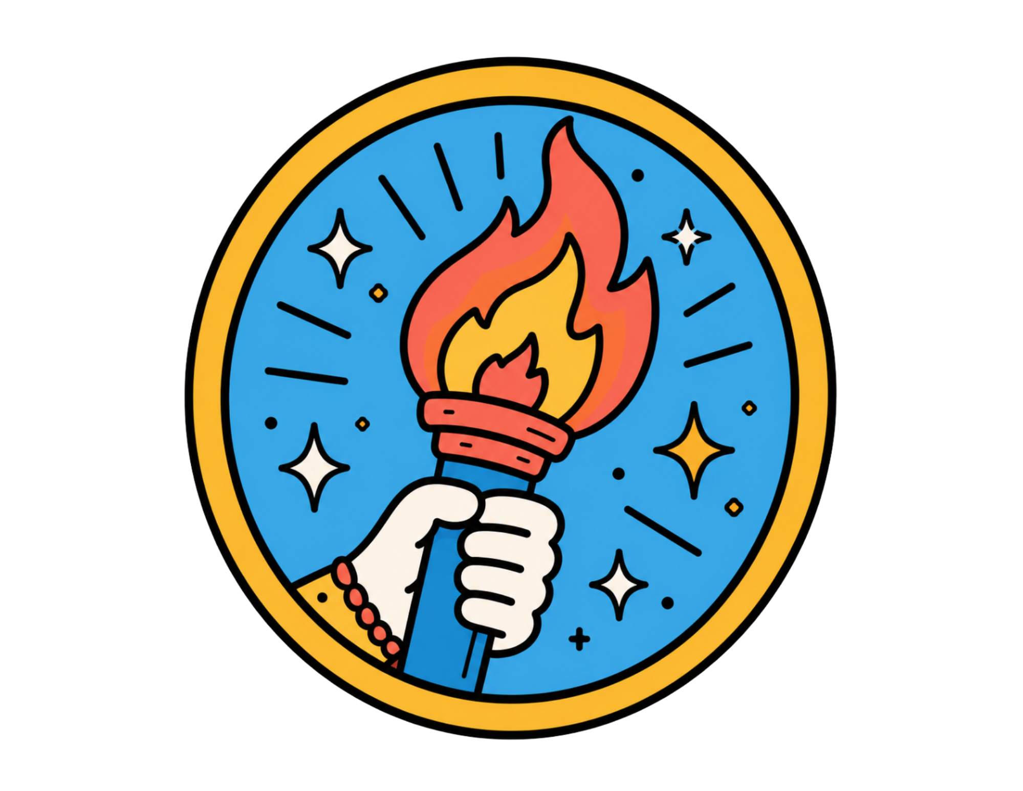 Flare Mrkting torch logo